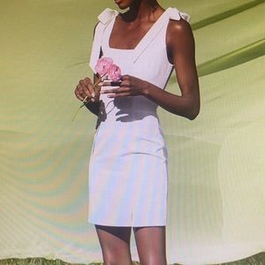 LULUs white tie-strap mini dress